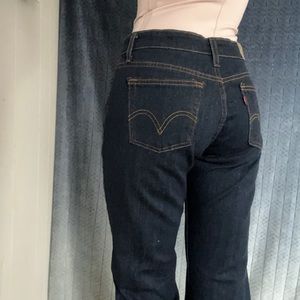 LEVIS 515 Women’s Jeans - Size 8 Petite - Dark Wash Classic Bootcut